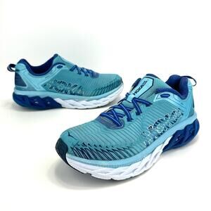 Hoka One One Arahi Women Running Shoes Size 9.5 Blue Athleisure Gym Sneakers